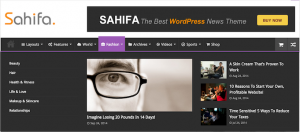 Sahifa WordPress Magazine Style Theme - Fashion Page