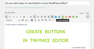 TinyMCE Editor Buttons