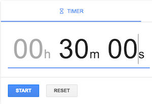 Tactic #1 - Google Timer