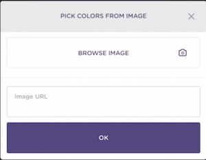 Choose your Colour from an Image - Using Coolers - Upload Popup