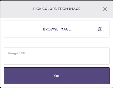 Choose your Colour from an Image - Using Coolers - Upload Popup