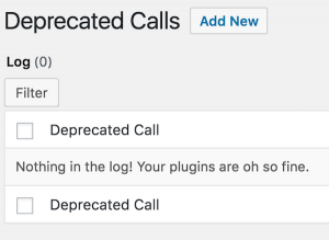 Log Deprecated Notices