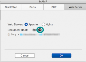MAMP Document Root