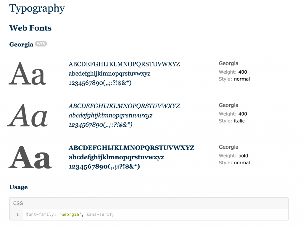 Style Guide - Fonts (Typography) - Sony Simon