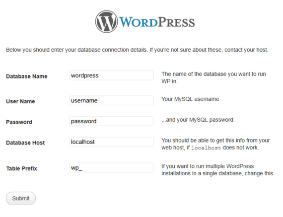 WordPress Installation