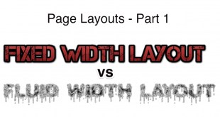 Page Layout: Fixed Width Layout vs Fluid Width Layout