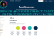 Adding Colour Palette to Frontify Style Guide