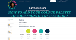 Adding Colour Palette to Frontify Style Guide