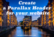 Create a Parallax Header