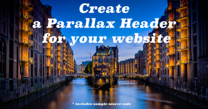 Create a Parallax Header